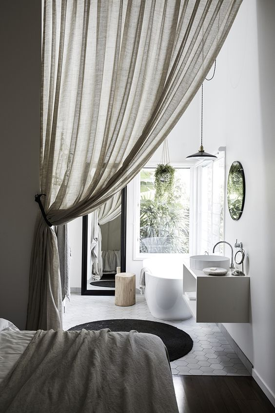 Chất liệu vải Linen mang đến không gian phòng ngủ ấm áp, bình dị và gần gũi 